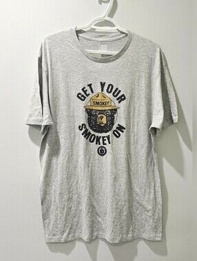 New! Tee Luv Men's Smokey Graphic Crewneck T-Shirt Size XL